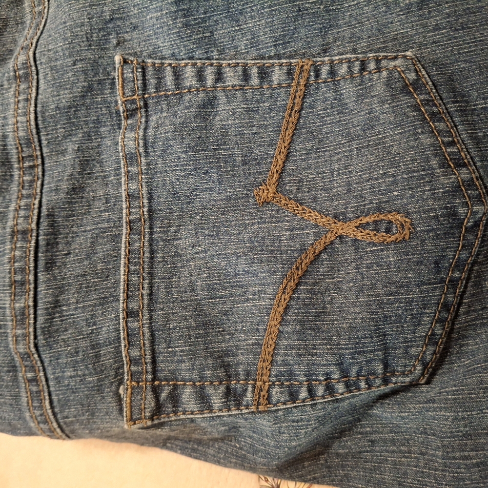 Just My Size Classic Blue Capris - Picture 4 of 4